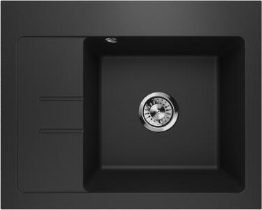 Zlewozmywak Lavello ZLEWOZMYWAK GRANITOWY LAVELLO LUXOR 1.0S CZARNY LEWY