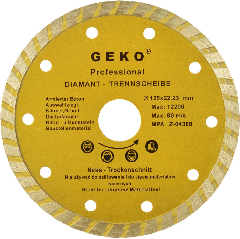 Geko Tarcza diam.125mm turbo GEKO PROFI(200)