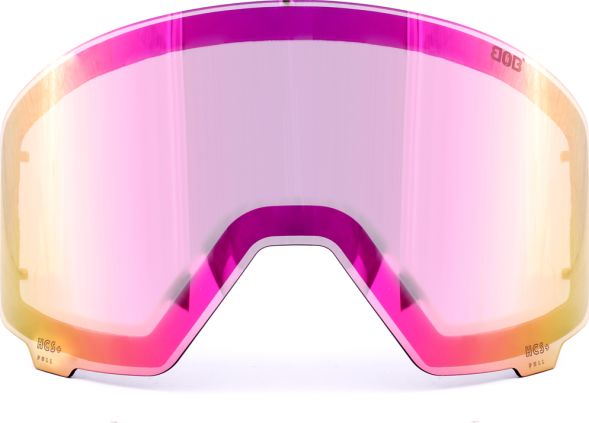 Born On Board Szybka do gogli narciarskich BOB z różowym lustrem S2 dla Osom T. Uniwersalny