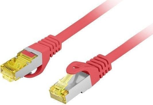 Lanberg PATCHCORD KAT.6A S/FTP LSZH CU 0.25M CZERWONY FLUKE PASSED LANBERG