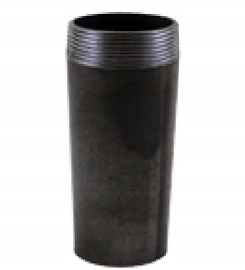 AGAflex Króciec czarny jednostronnie gwintowany 80-150