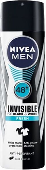 Nivea Men Invisible Black & White Antiperspirant Spray 150ml