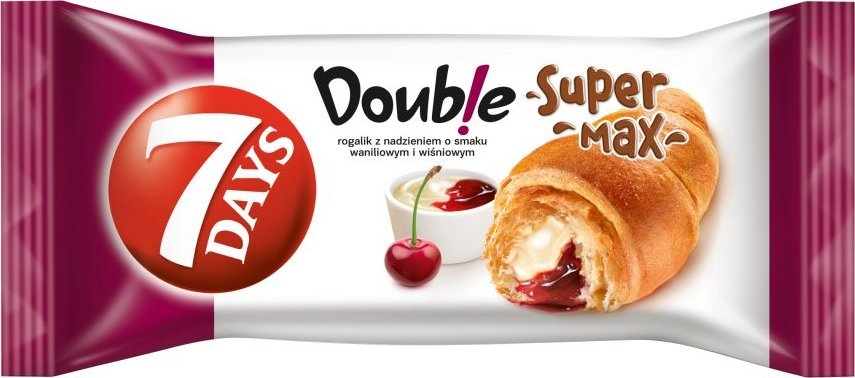 7 DAYS 7 Days Doub!e Max Croissant wanili-wiśniowym 110 g