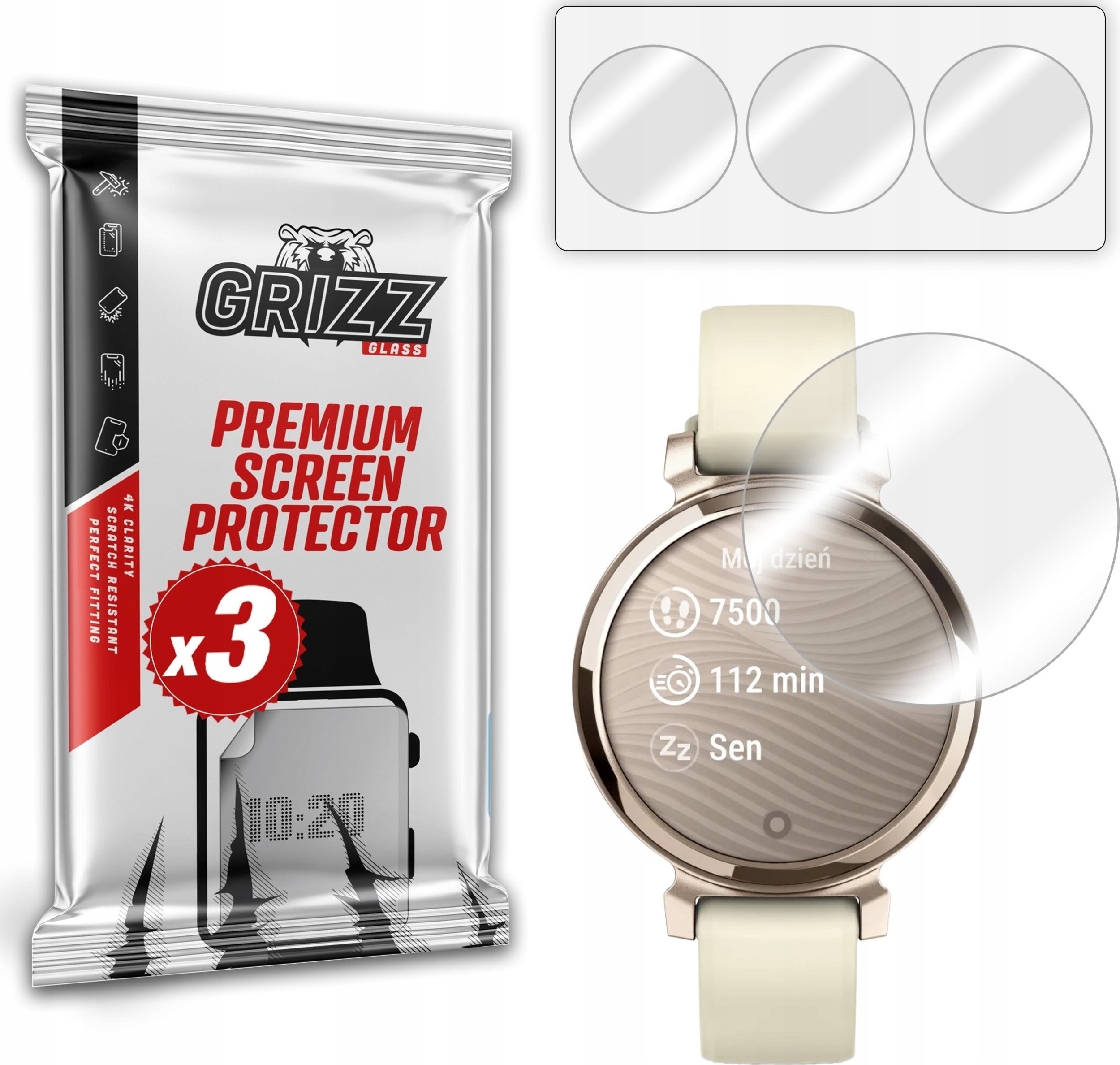 Folia hydrożelowa GrizzGlass Hydrofilm do Garmin Lily 2