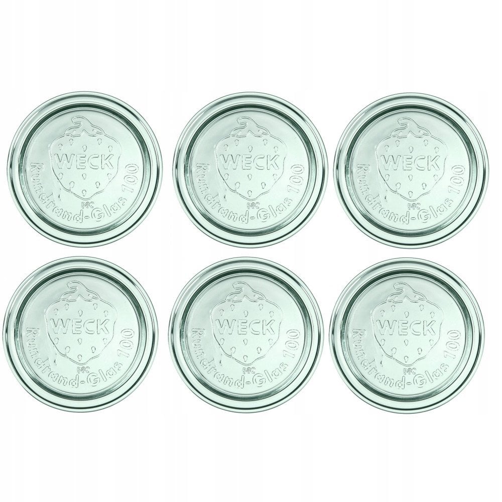 Pokrywa szklana Weck 100 mm, 6 szt.