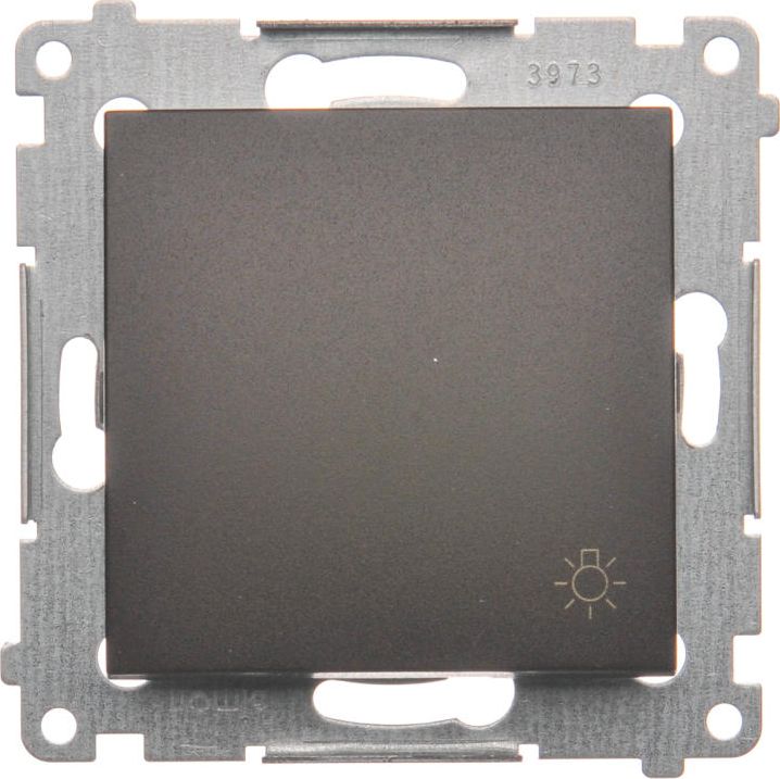 Kontakt-Simon Przycisk światło brąz matowy - DS1.01/46