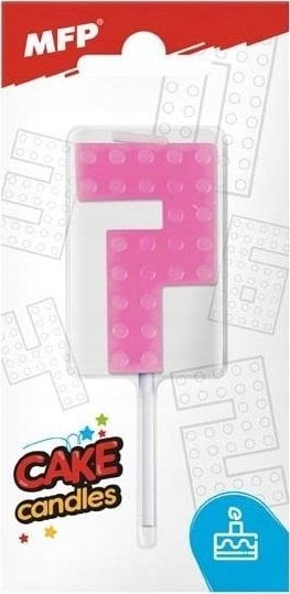 MFP paper świeczka do tortu nr 7 różowa 8800104