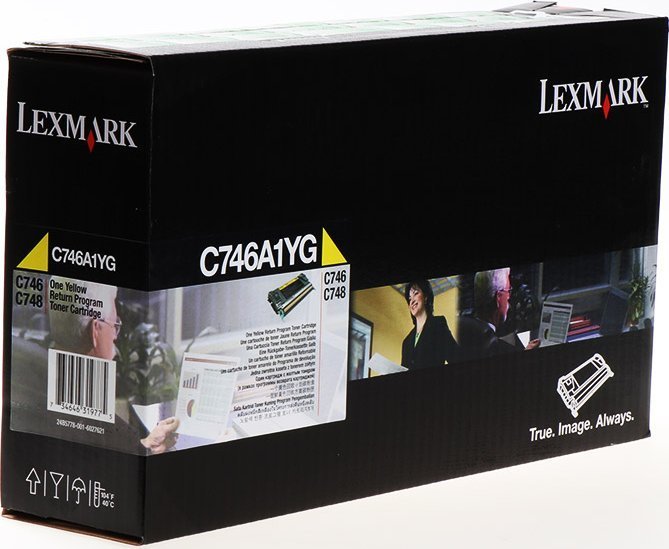 Toner Lexmark C746A1YG Yellow Oryginał (C746A1YG)