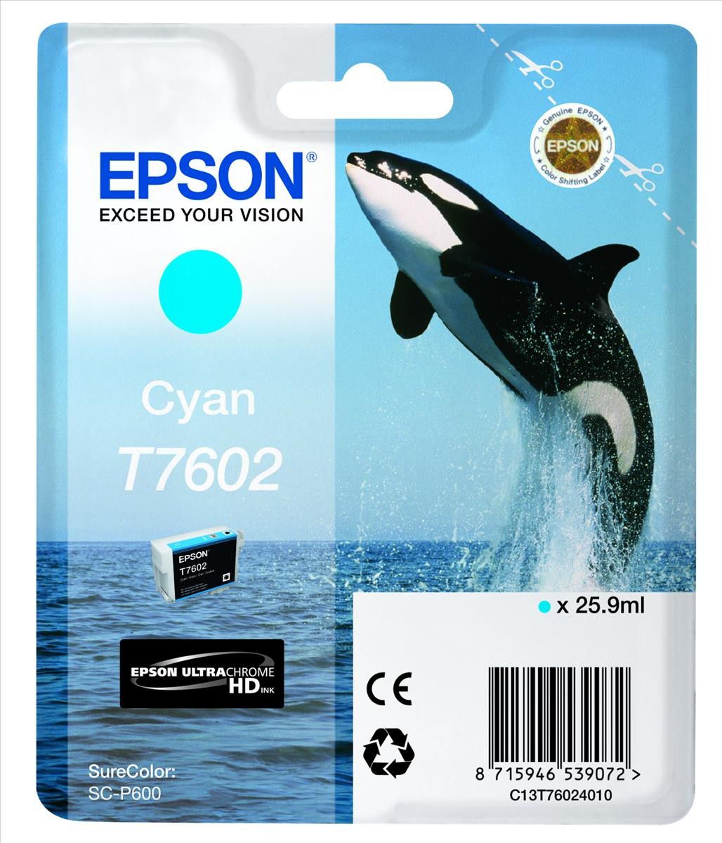 Tusz Epson tusz T7602 UltraChrome HD (cyan)