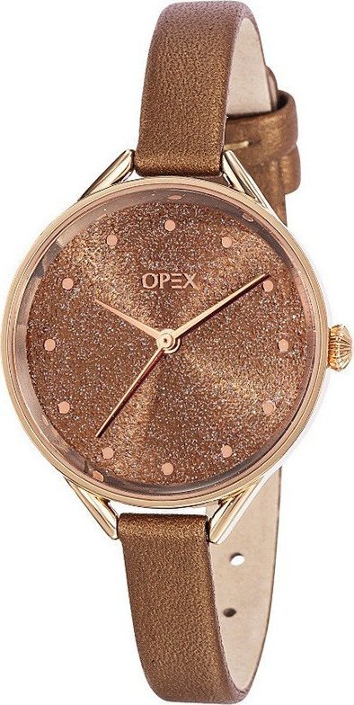 Zegarek Opex Zegarek damski Opex X4056LA2 brązowy