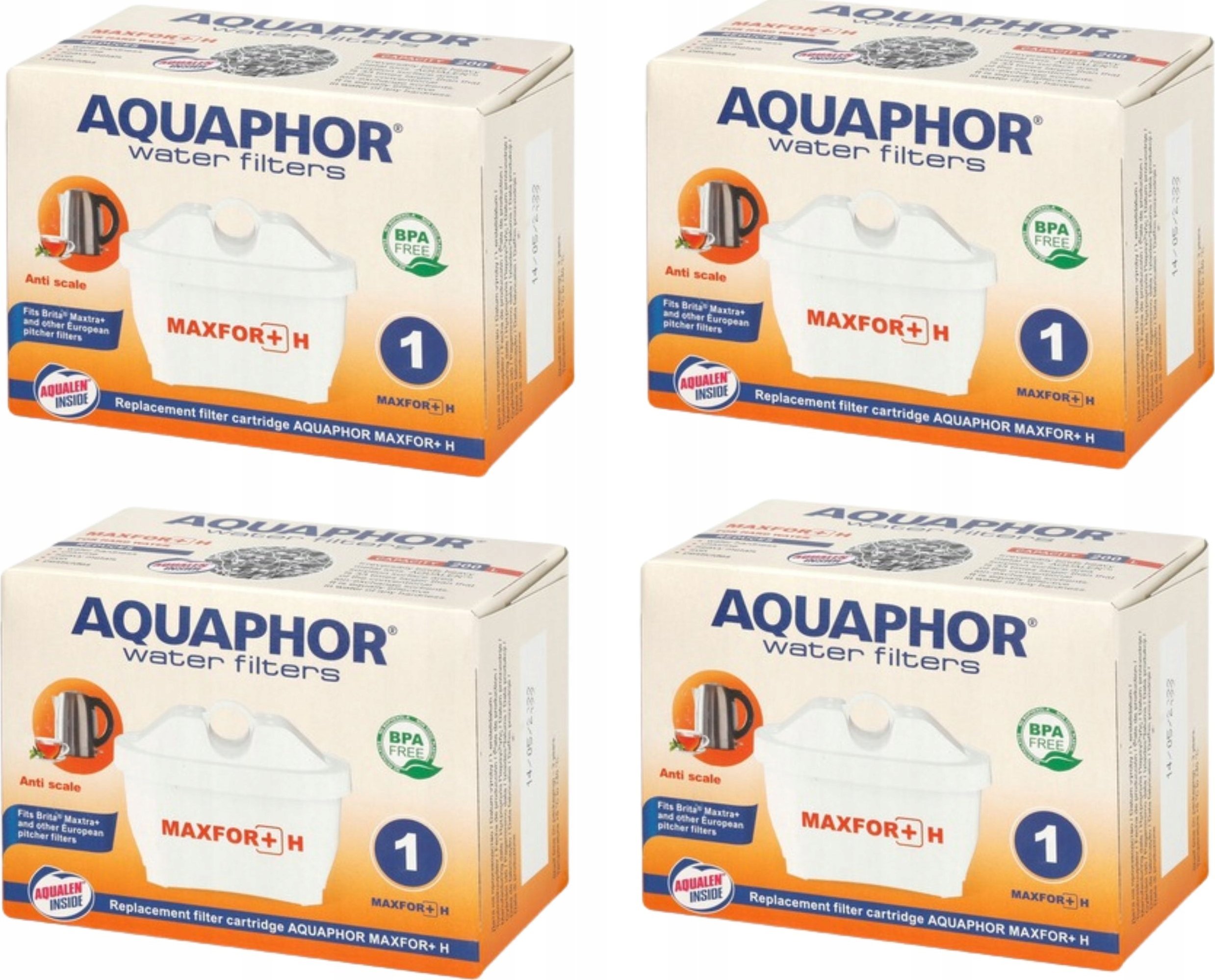 Wkład filtrujący Aquaphor Maxfor+ H 4 szt.