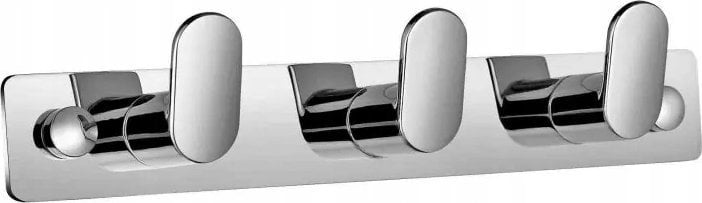 Listwa – 3 haczyki fasolki / chrom