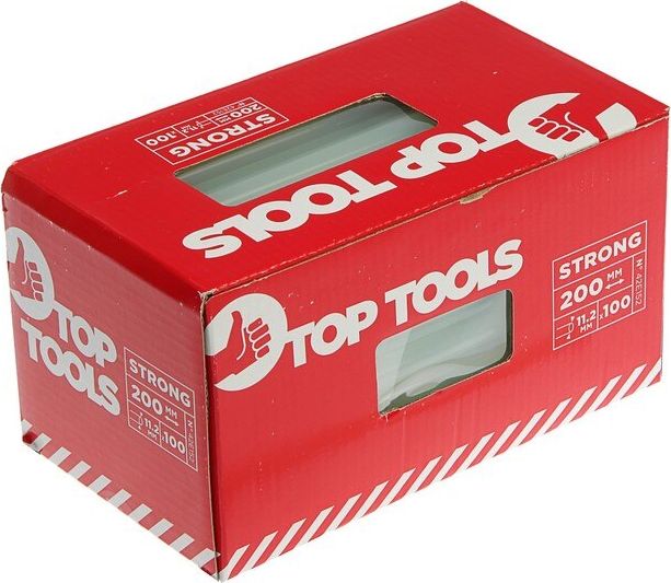 Wkłady klejowe Top Tools 11 mm x 200 mm przezroczyste 100 szt. 42E152