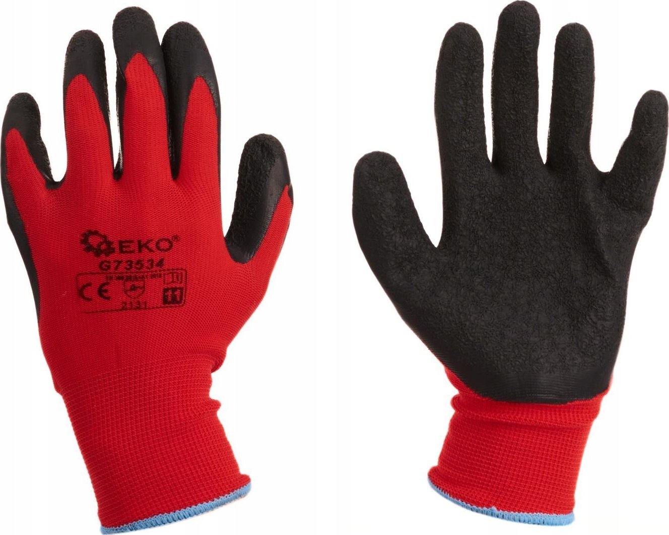 Geko Rękawice ochronne GEKO r.11/latex czerwone/ (12/240)