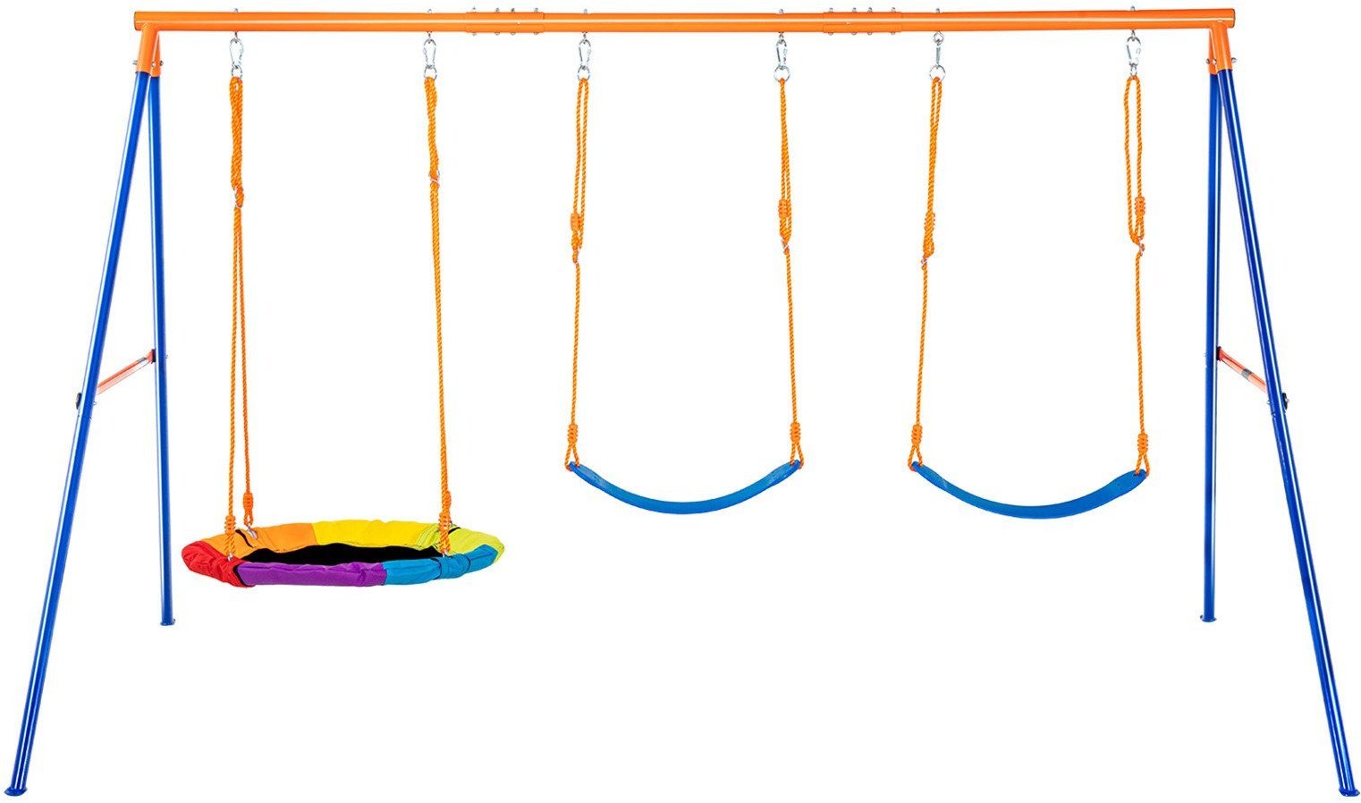 Huśtawka ogrodowa plac zabaw dla dzieci stelaż na huśtawki bocianie gniazdo