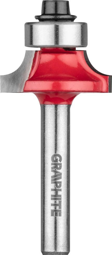 Graphite Frez widiowy (Frez kształtowy z łożyskiem, zaokrąglający, HM, 22.5 x 9 mm, trzpień 6 mm)