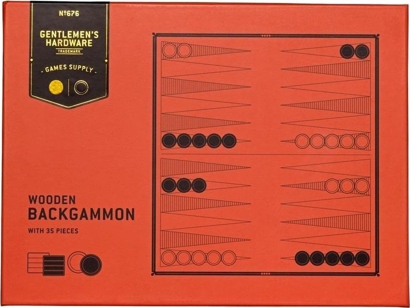Gentlemens Hardware Wooden Backgammon