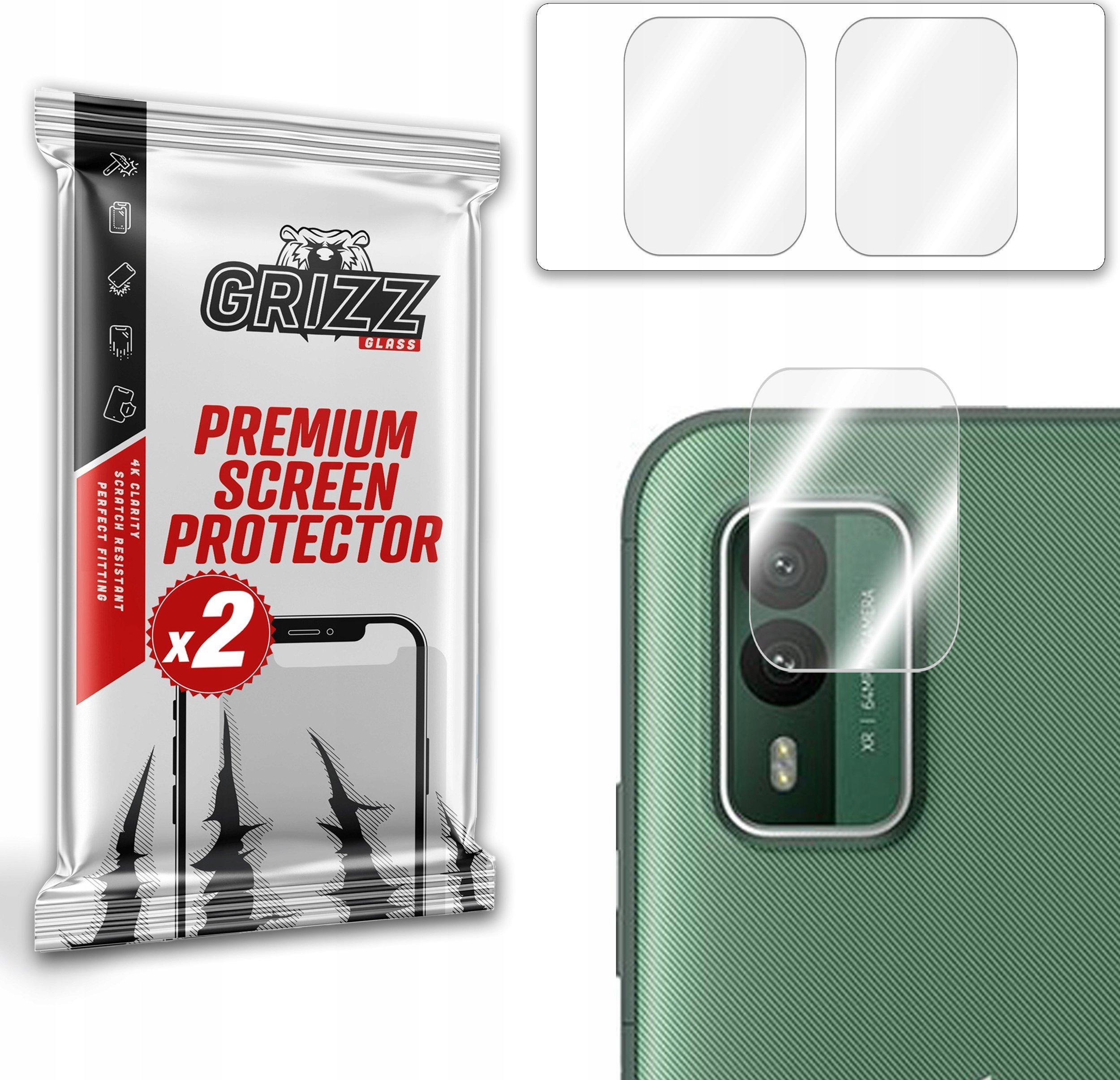 GrizzGlass Szkło na aparat GrizzGlass HybridGlass Camera Nokia XR21