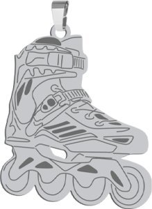 Radziszewska Jewellery Srebrna Zawieszka ROLKI GRAWER GRATIS