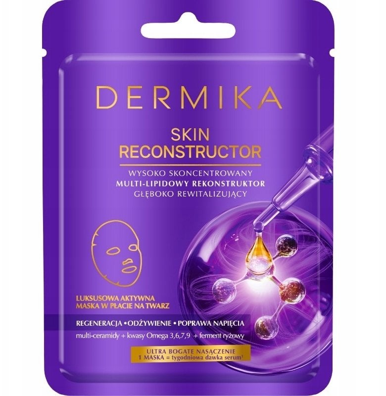 Mediheal DERMIKA_Skin Reconstructor concentrated multi-lipidowy rekonstruktor głęboko rewitalizujący, maska w płacie na twarz 1szt