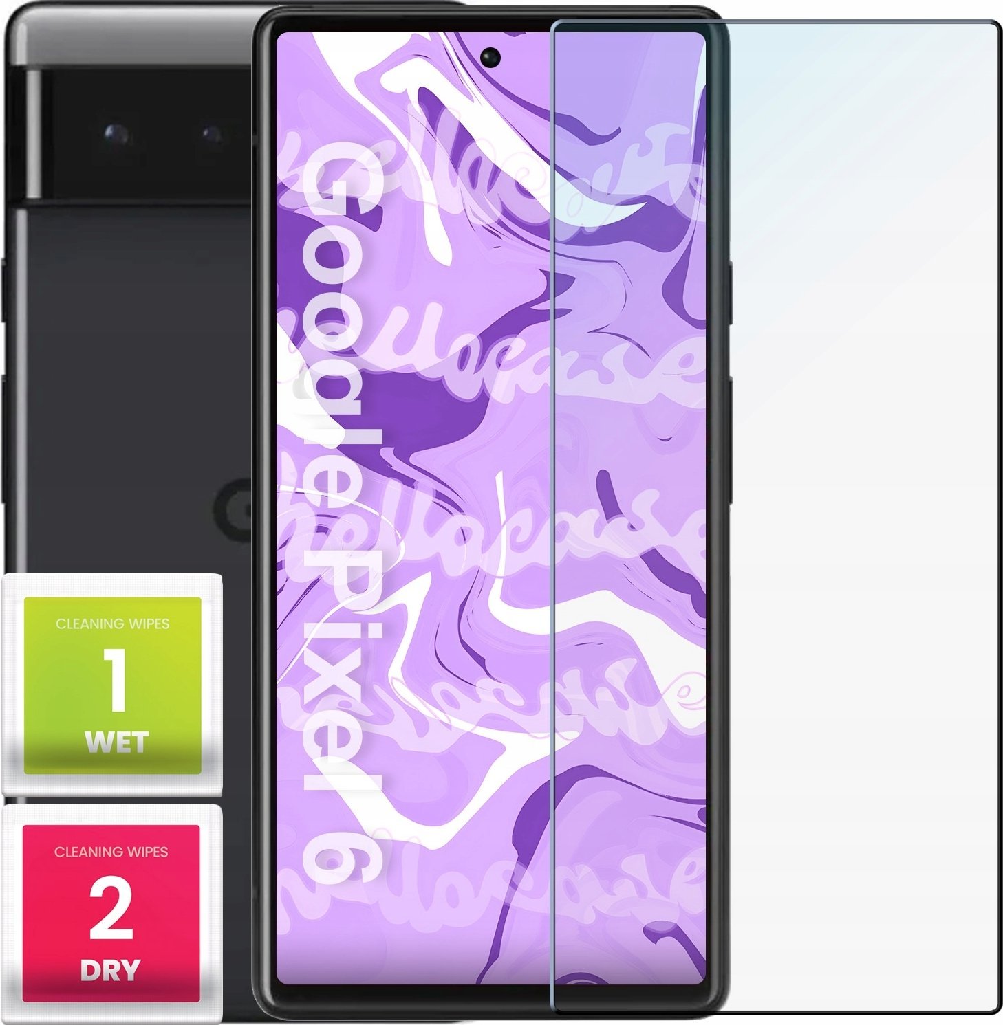 Hello Case Szkło Hartowane do Google Pixel 6 (szybka 9H, płaskie 2.5D, ochronne)