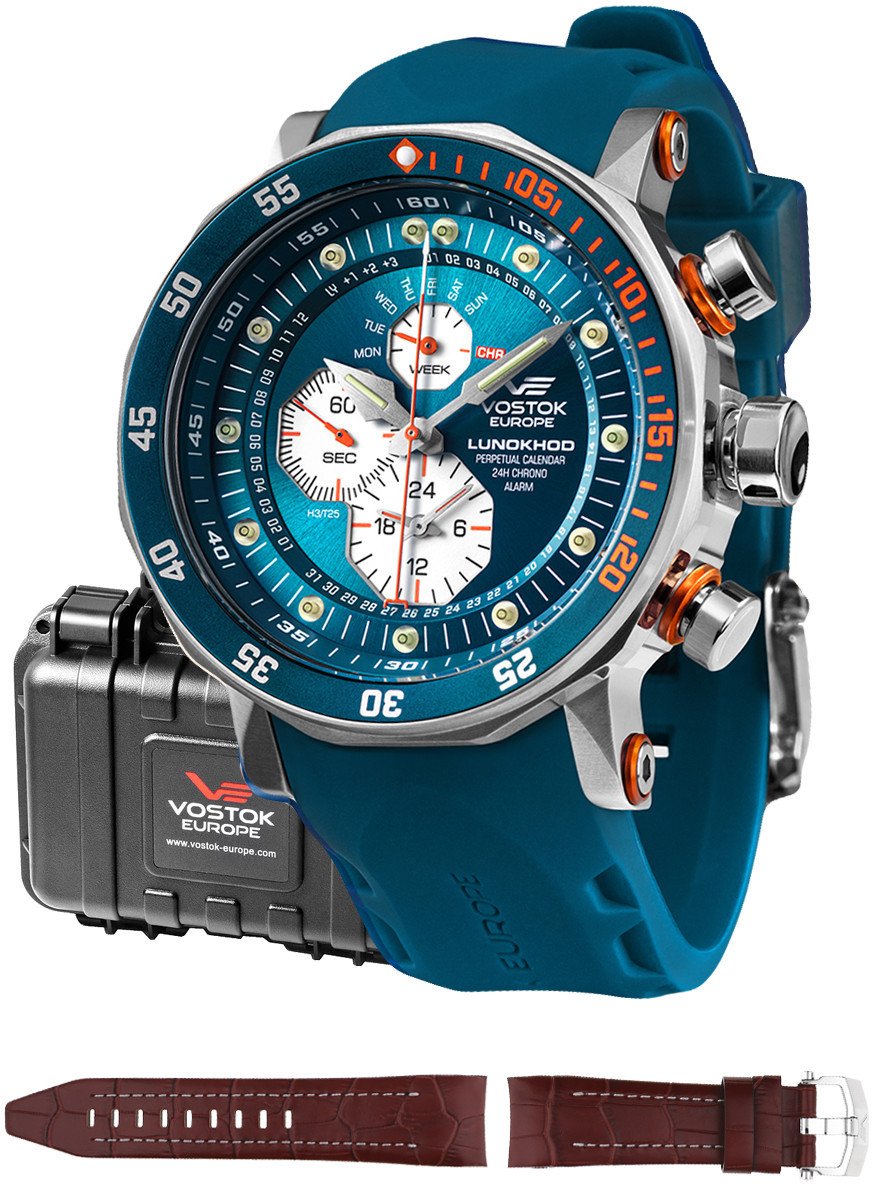 Zegarek męski Vostok Europe YM86-620A636S niebieski