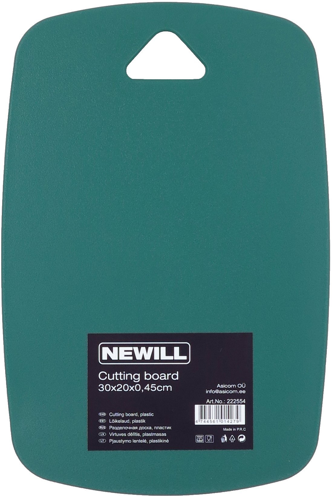 Griesanas delitis plastmasas 30 x 20 x 0.45 cm zals 4744561014279