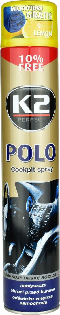 K2 Kokpit nabłyszczający K2 Polo Cockpit spray - Cytryna 750ml uniwersalny (3894-uniw) - 3894-uniw