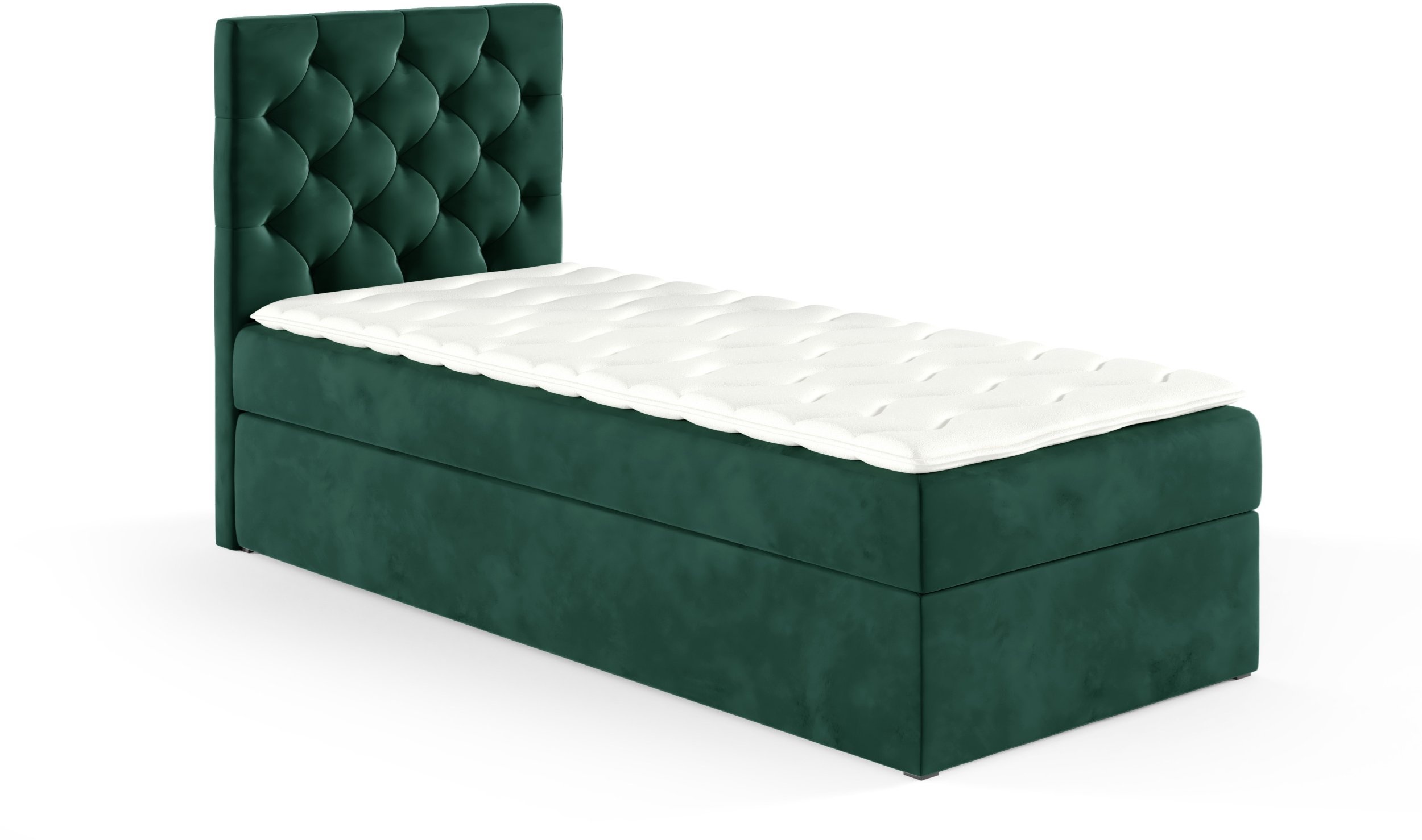 Łóżko kontynentalne Sara Box 90x200 bez nóg riviera 38