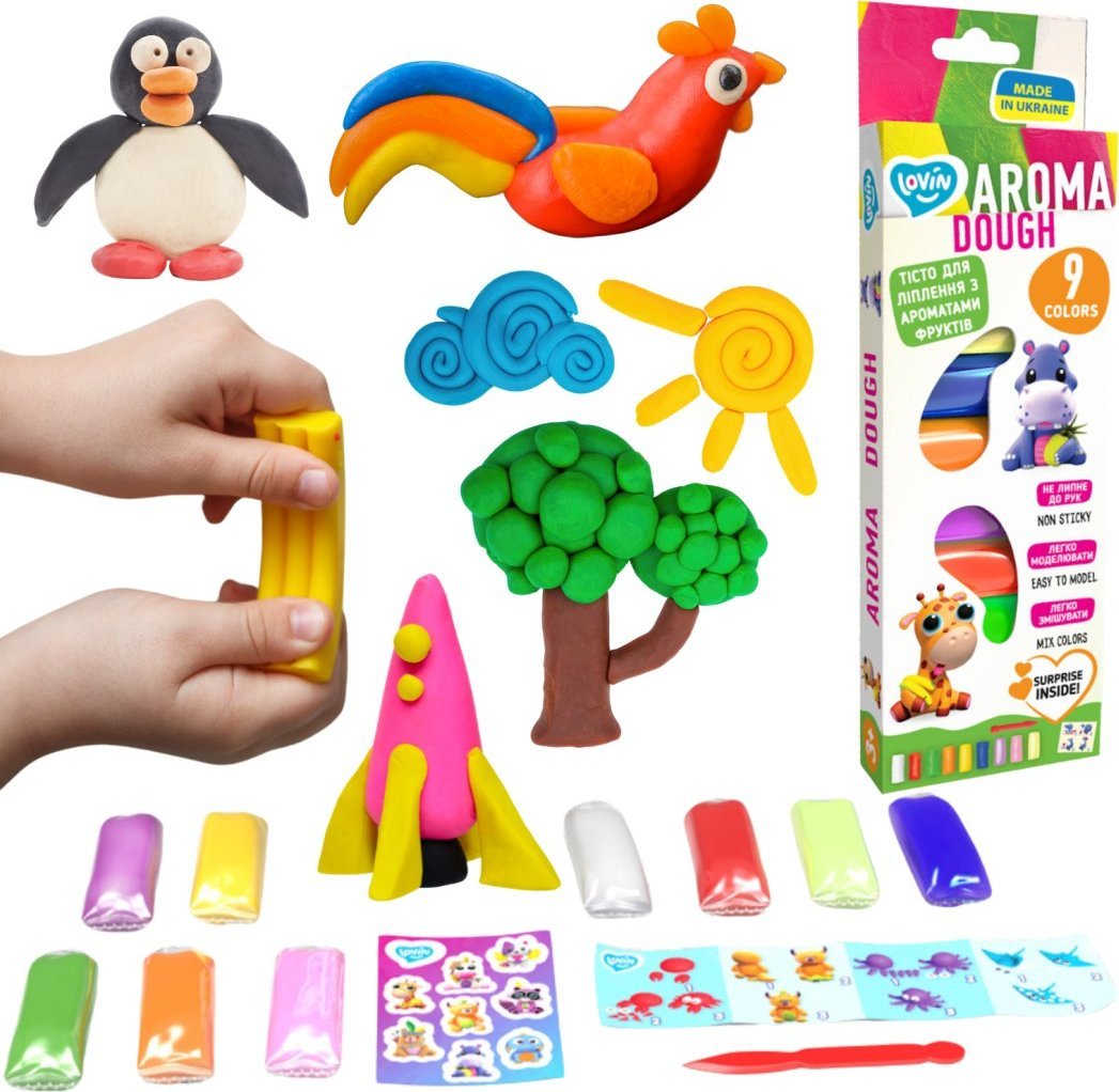 Zestaw do modelowania 9 kolorów Aroma 41181