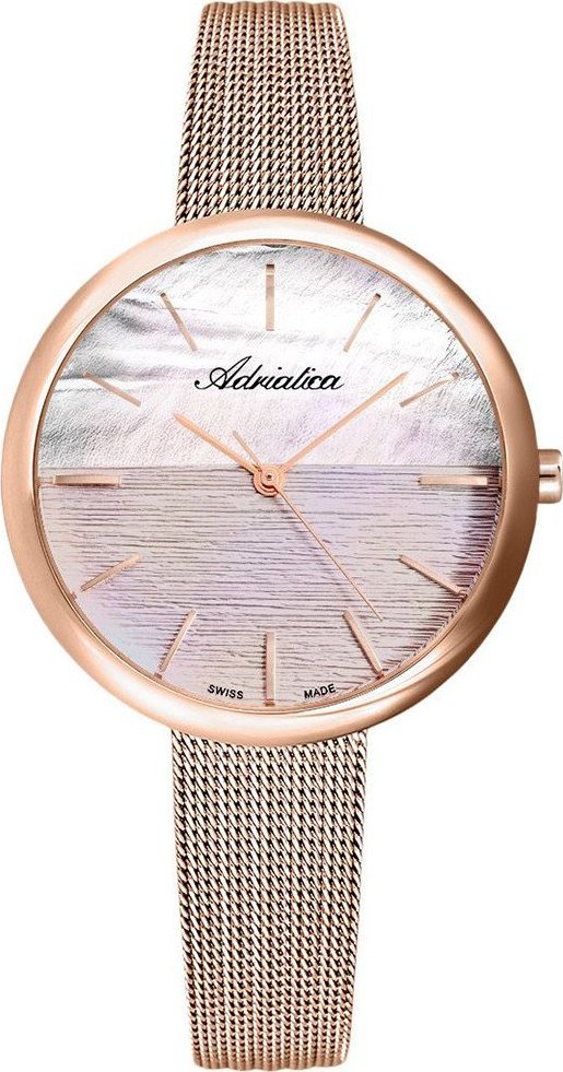 Zegarek Adriatica Zegarek damski Adriatica A3632.911ZQ różowe złoto
