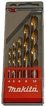 Wiertło Makita do metalu HSS walcowe 4 5 6 10 8mm zestaw (D-30514)
