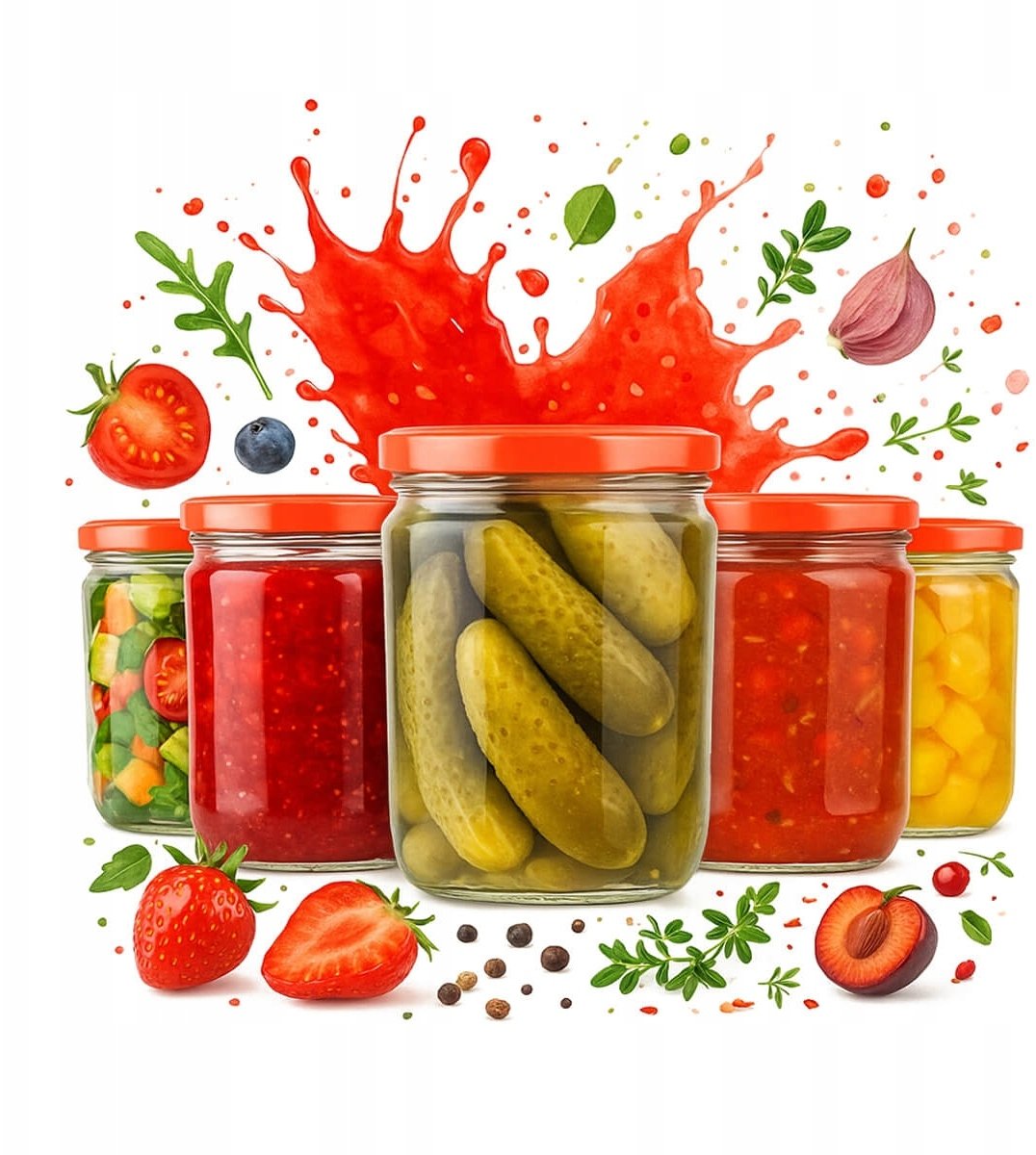 5x SŁOIK LUNCH 440ML DŻEM MIĘSO PASZTET PRZETWORY