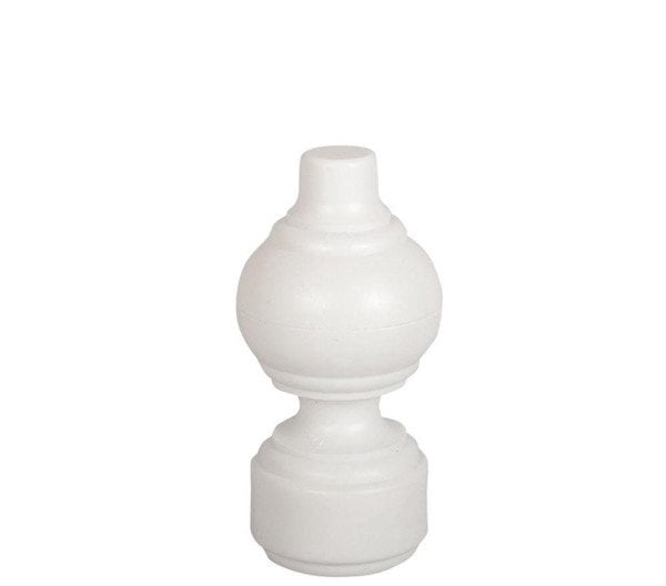 CURTAIN ROD FINISHING PL. WHITE D28 (1)