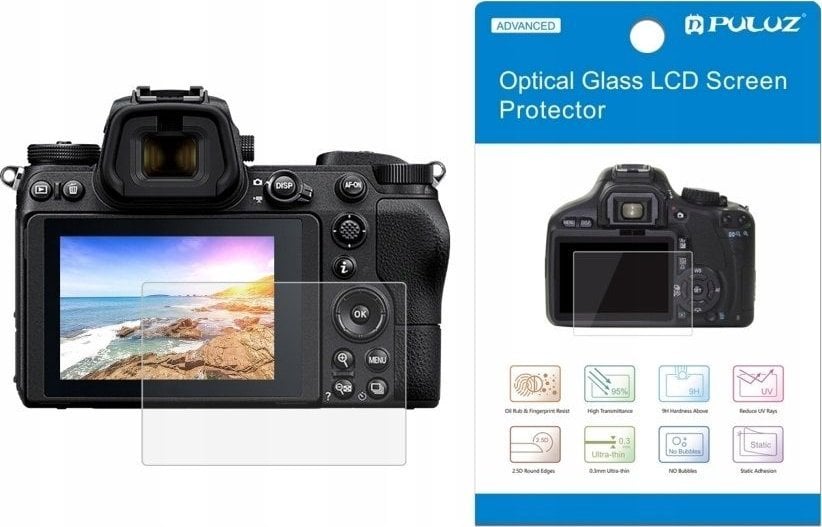 Osłona Szkło Hartowane 9H na Ekran Monitor LCD do Aparatu Nikon Z6 / Z7 / Z 6 / 7 /