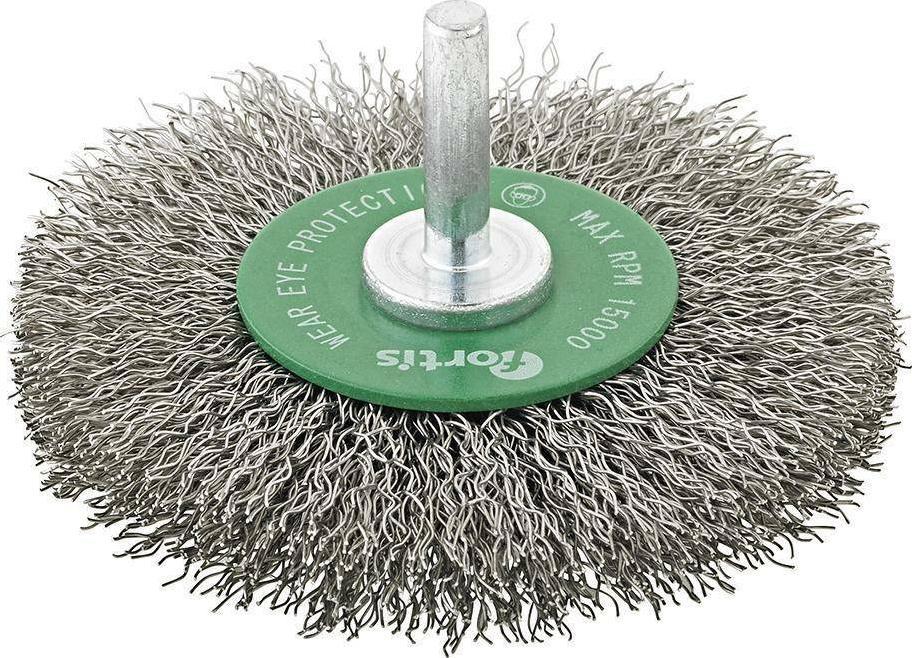 Fortis Szczotka tarczowa, 50mm drut falisty FORTIS