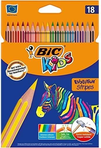 Bic Kredki Eco Evolution Stripes 14+4 kolory (950524)