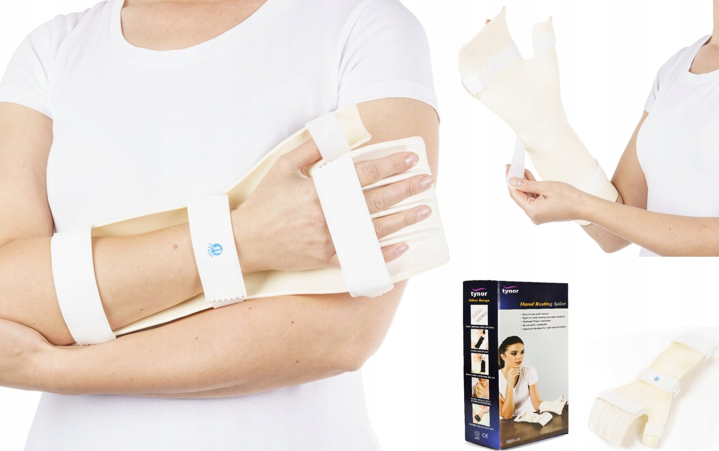 TYNOR NOCNA ORTEZA RĘKI SZYNA ODCIĄŻAJĄCA NADGARSTKA