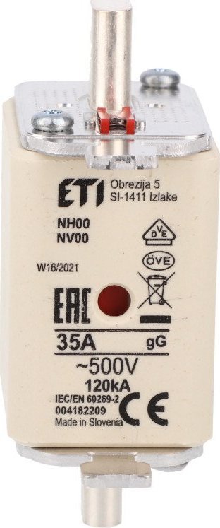 Shumee Wkładka bezpiecznikowa KOMBI NH00 gG 35A/500V 004182209 /3szt./