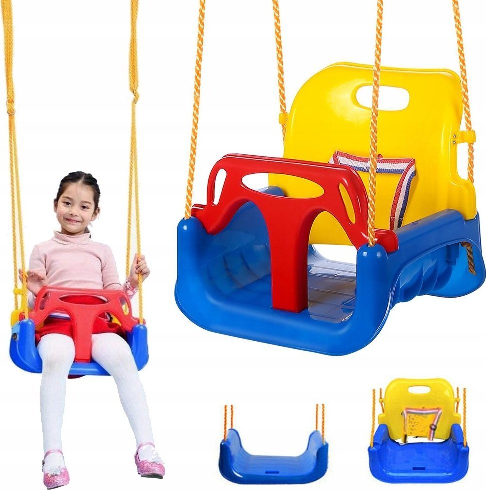 Huśtawka Verk HUŚTAWKA KUBEŁKOWA OGRODOWA DLA DZIECI 3w1 MOCNA