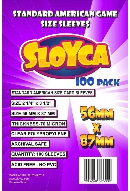 Koszulki Standard American 56x87mm (100szt) SLOYCA