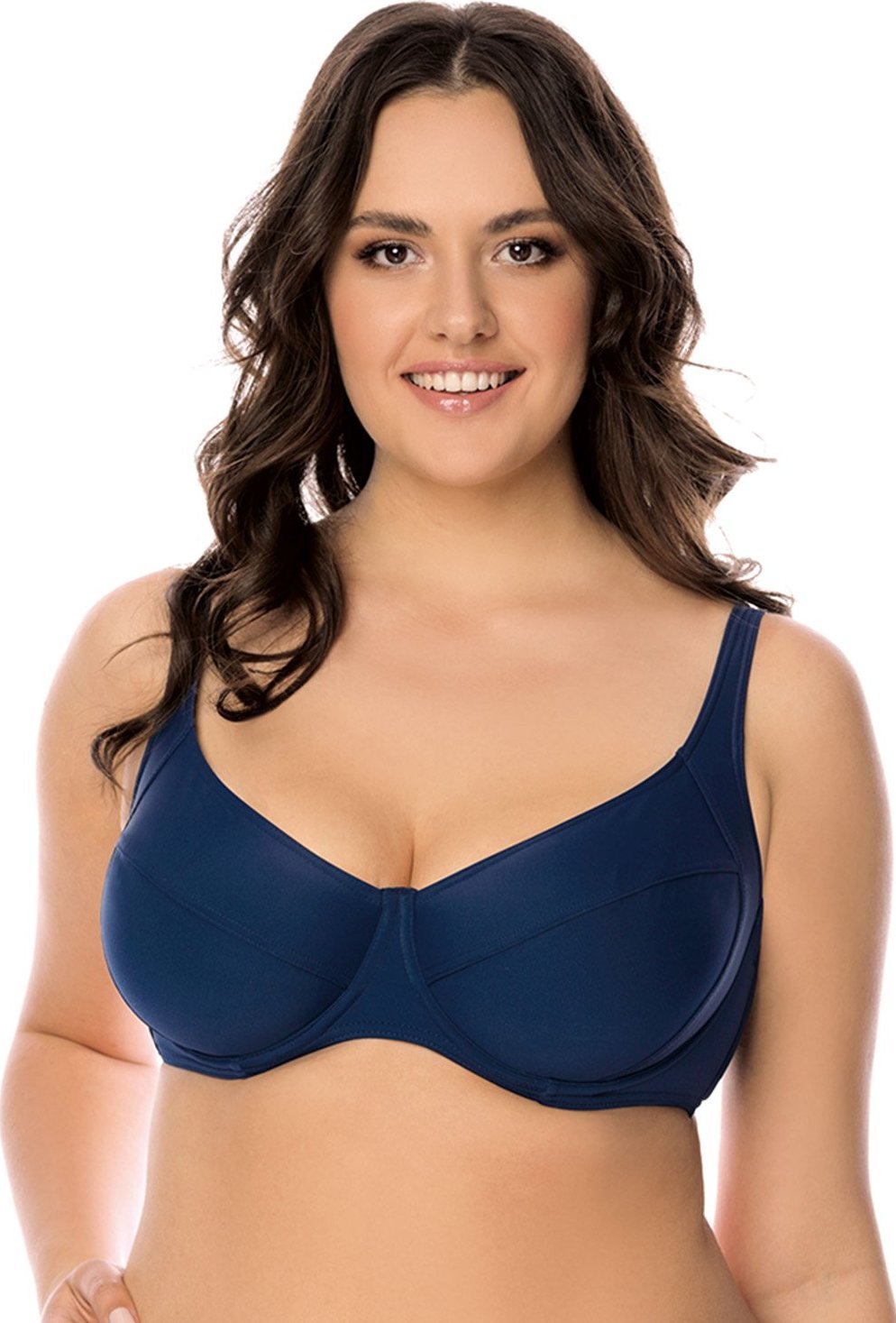 Vivisence Vivisence 3216 granatowy 85C Kostium kąpielowy biustonosz miękki