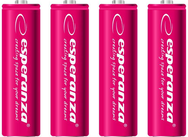 Esperanza Akumulator czerwone AA / R6 2000mAh 4 szt.