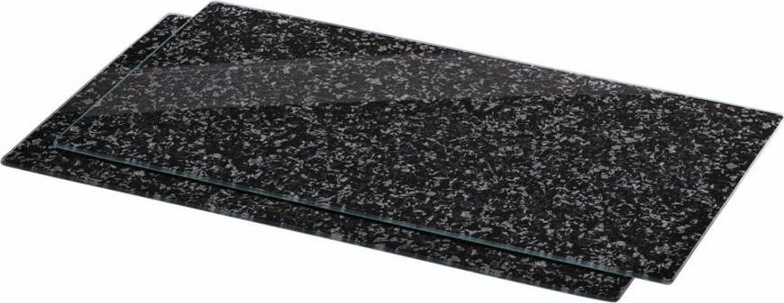 Hama Xavax Granite Design Multi Glass Cutting Boards Pack of 2 standard