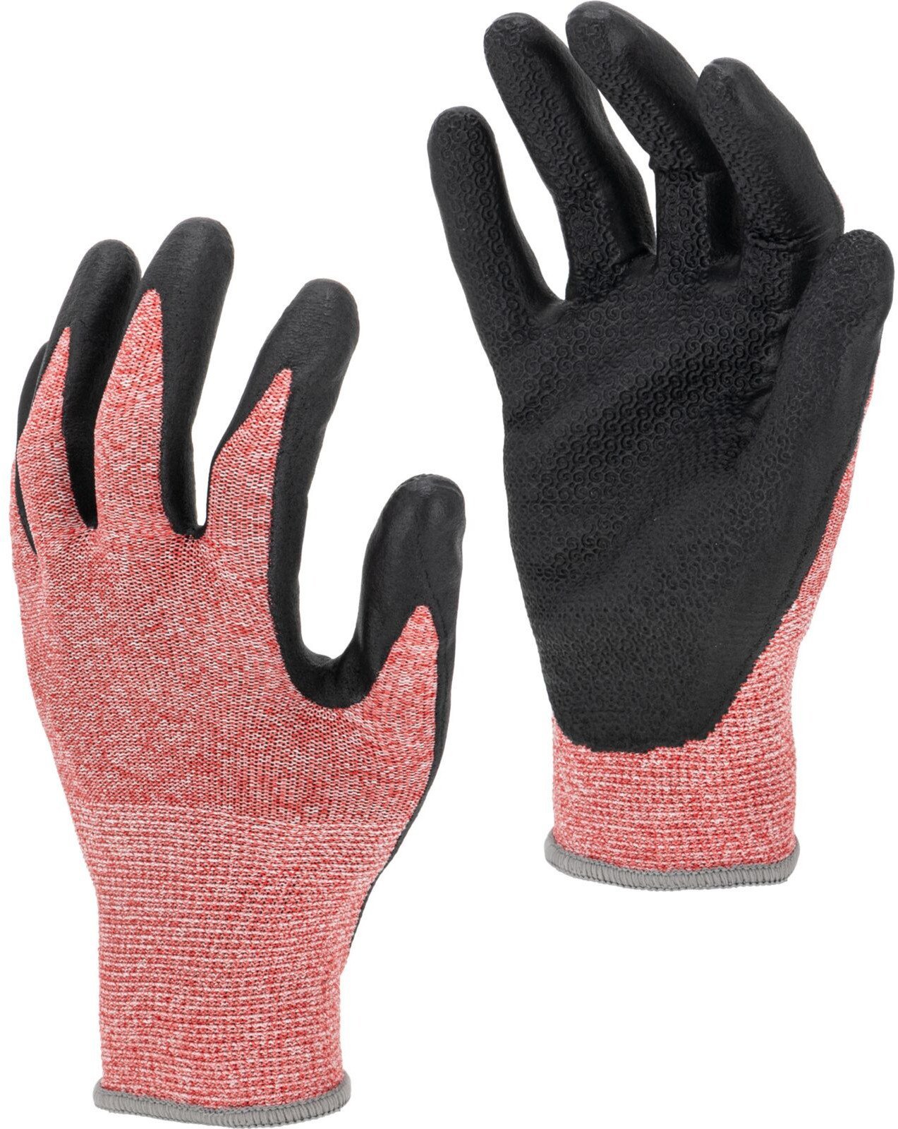 Rękawice nitr. rec. czer-czar. l222211p, karta,"11",ce,lahti