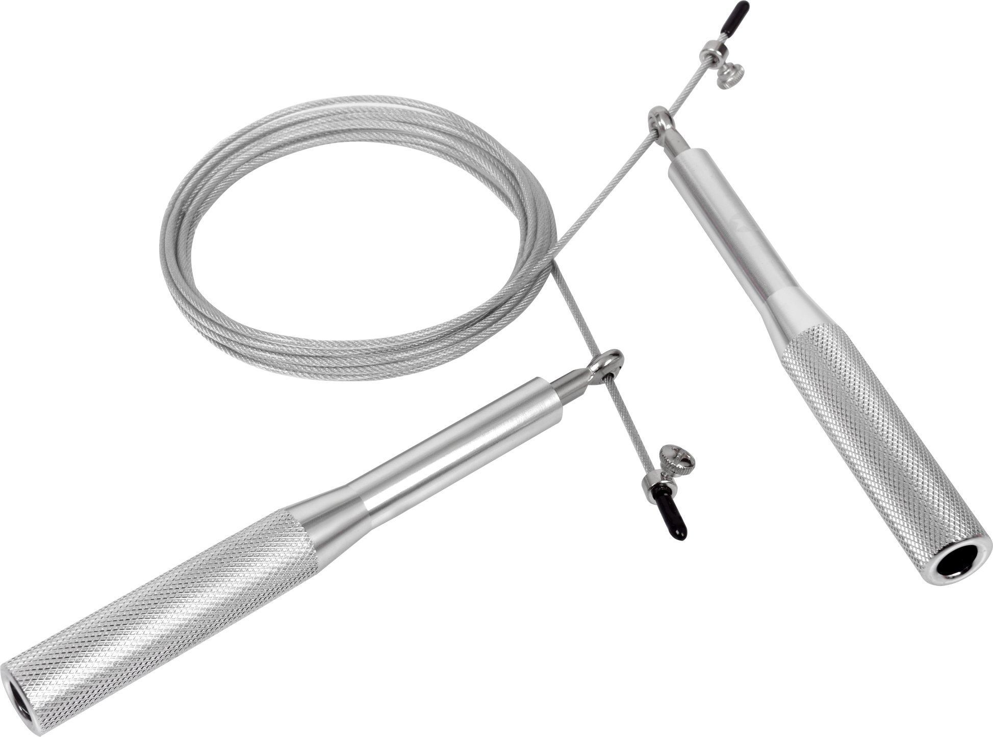 Skakanka stalowa Majestic Sport z łożyskami szara