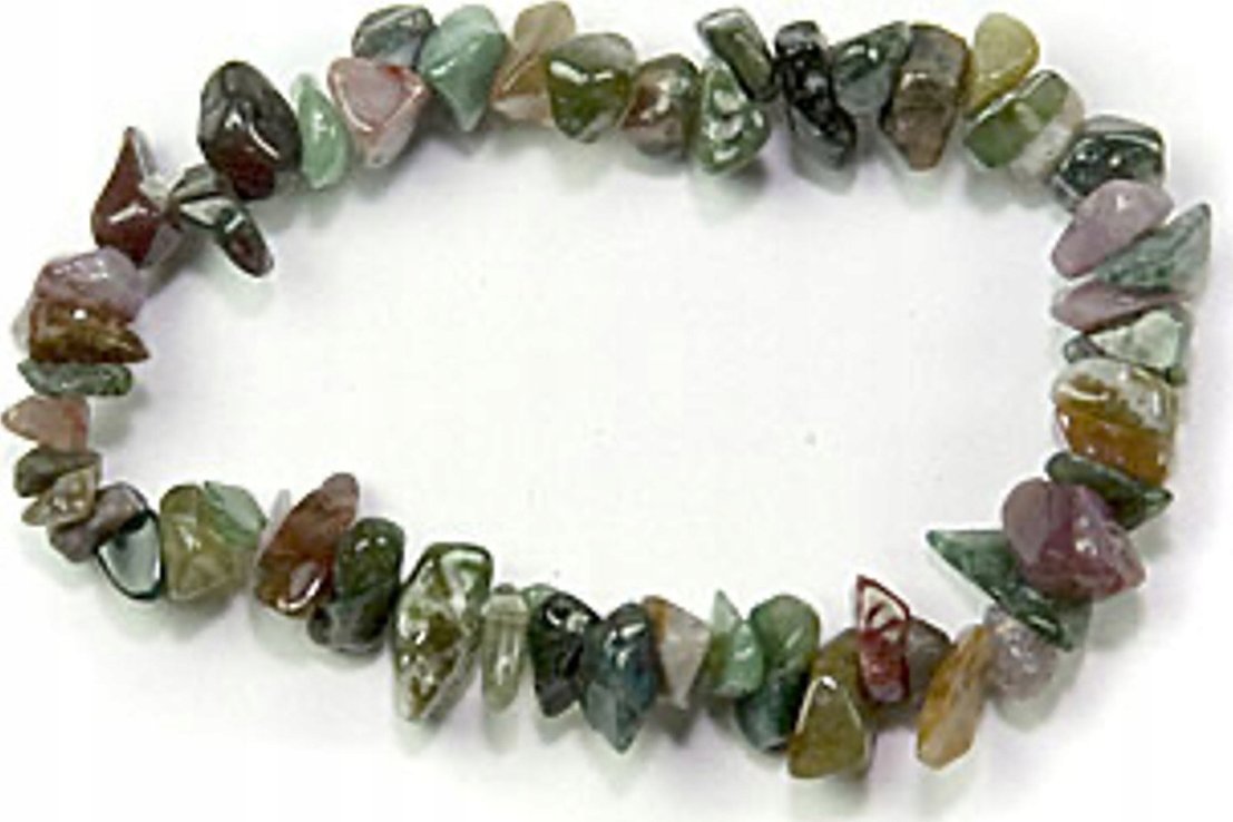 Lovrin BRANSOLETKA JASPIS ZIELONY KAMIEŃ NATURALNY