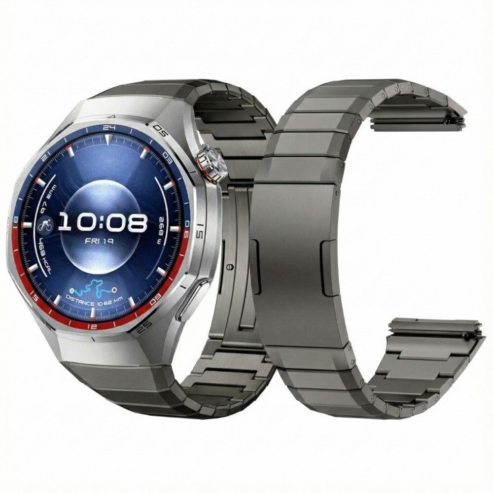 TYTANOWA BRANSOLETA DO ZEGARKA HUAWEI WATCH GT6 PRO SZARA