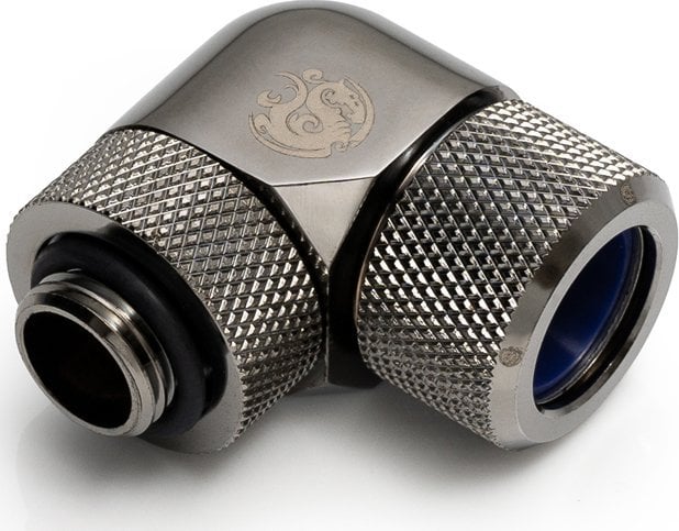 BitsPower Bitspower Advanced Multi-Link Adapter Anschluss 90 Grad G1/4 Zoll AG auf 14mm AD Hardtube - drehbar, schwarz