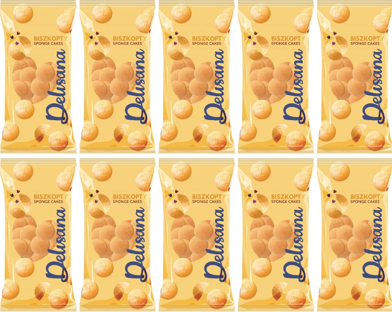 Delisana Biszkopty babuni 250g x 10 sztuk
